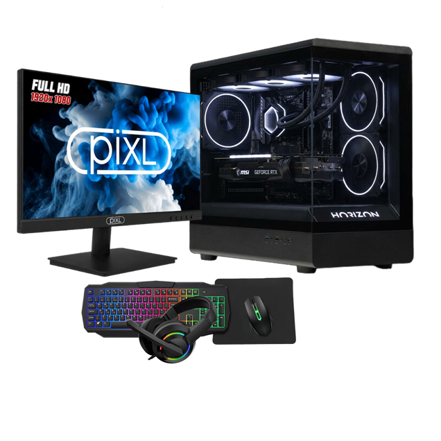 Horizon Ryzen 5 5500 RTX 3050 Pre-built Gaming PC with PC & Bundle